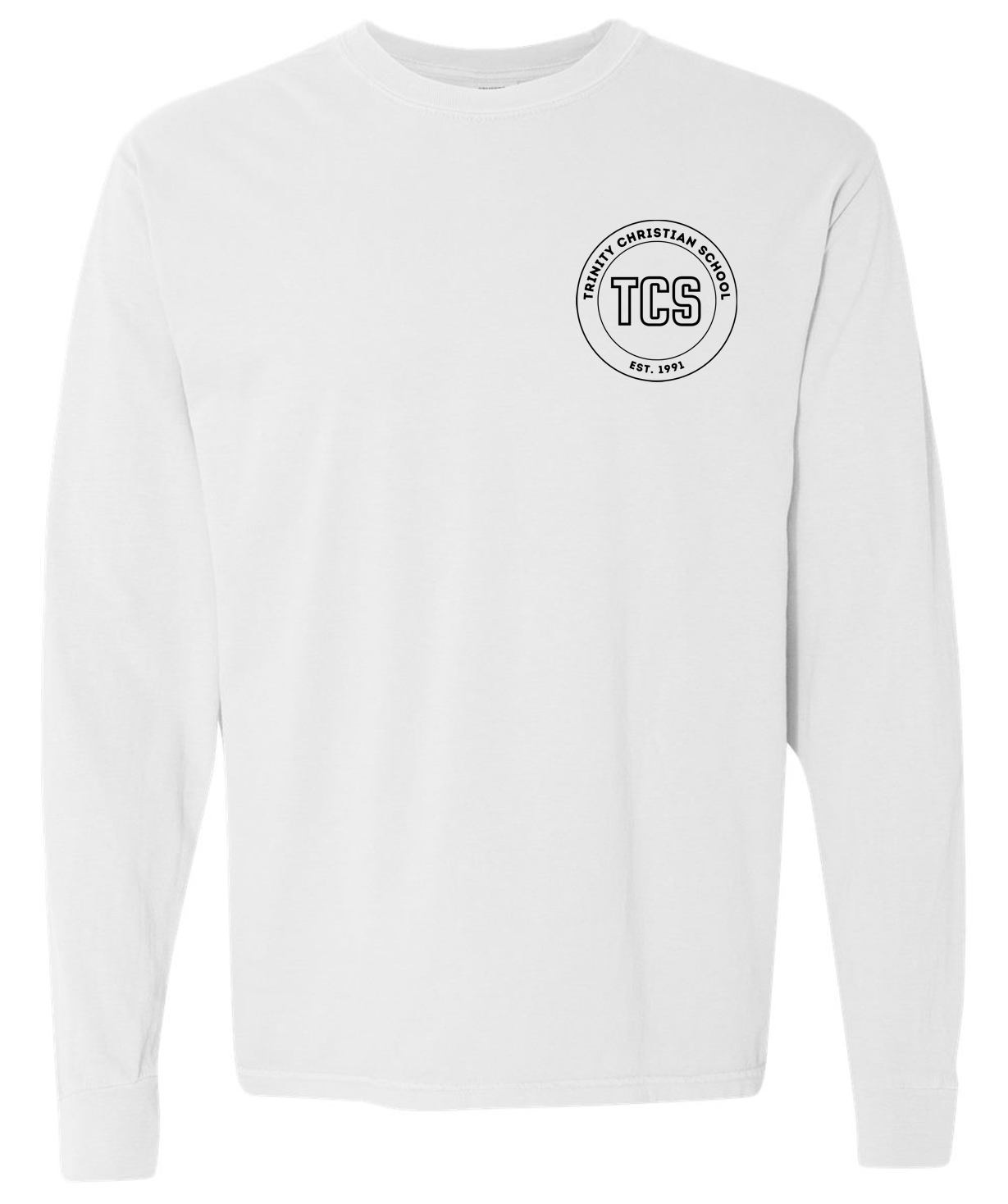 【NONCODE】(Unisex) Trian Printed T-Shirt Trinity TCS Circle Adult Comfort Colors Long Sleeve T-Shirt
